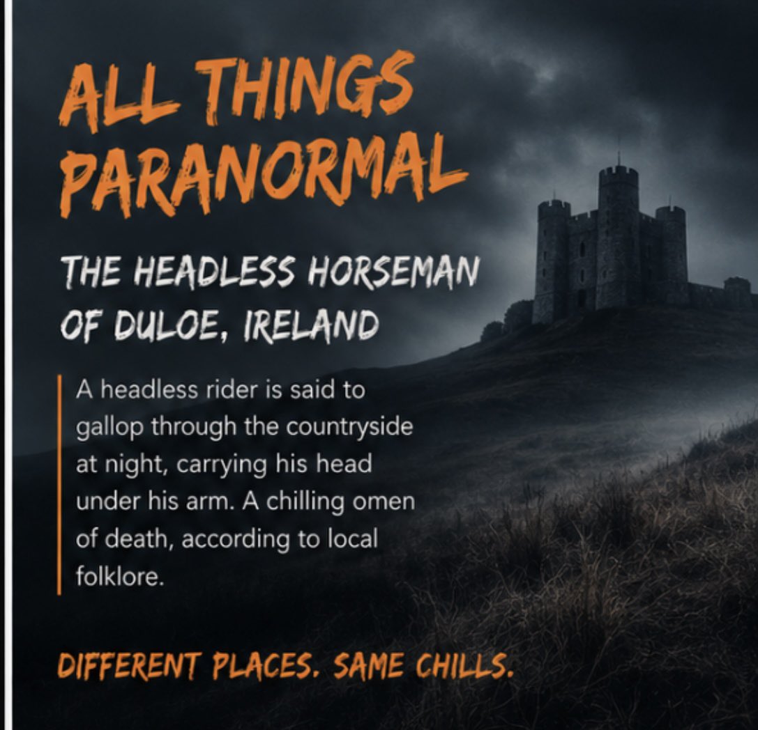 ParanormalComm's tweet photo. The headless horseman of Dunloe… it’s said he can only speak one word on his journey and that’s the bane of the person about to die! Just one of Ireland’s ghost stories 🍀👻 #ghoststory #paranormal #paranormalinvestigation #ireland https://t.co/2q2QuvmmMz