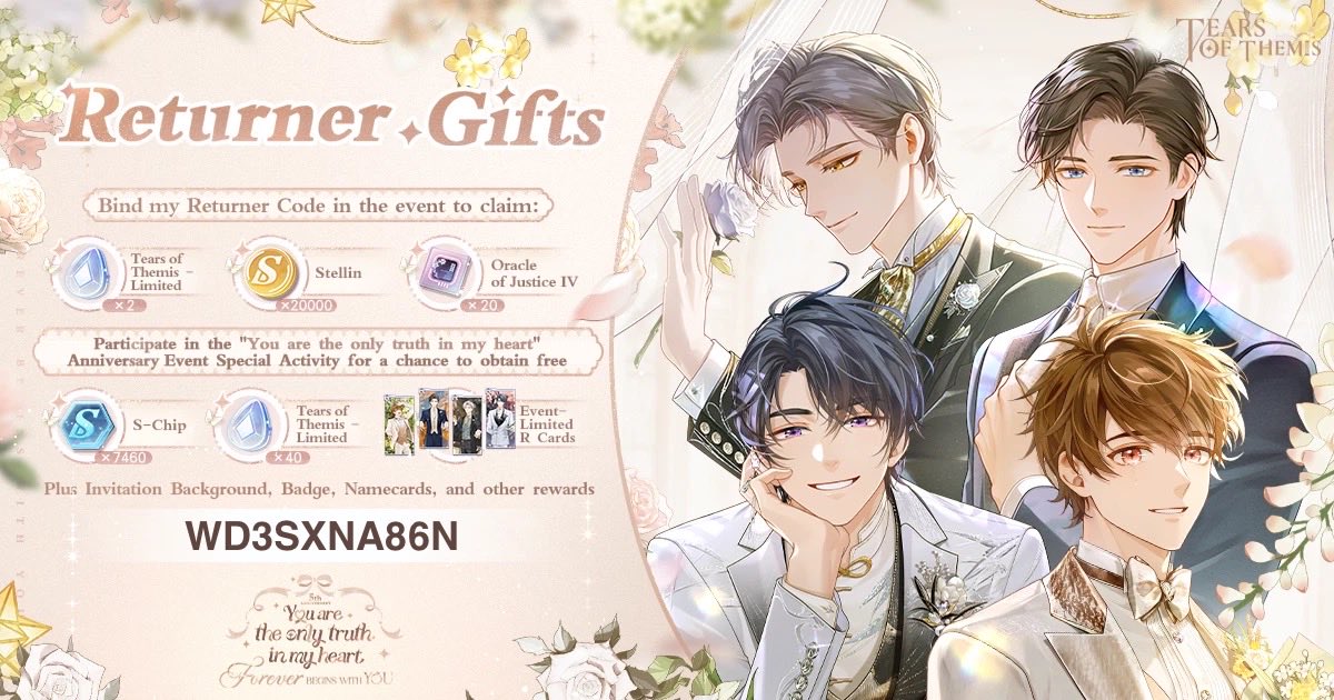 kaleiteen's tweet photo. #TearsOfThemis has prepared a Returner Gift for you! Come back and join the Special Event! Bind my Returner Code (code) to claim your rewards!Download Linkhttps://hoyo.link/081qBBAd https://t.co/zMlJvNihzs