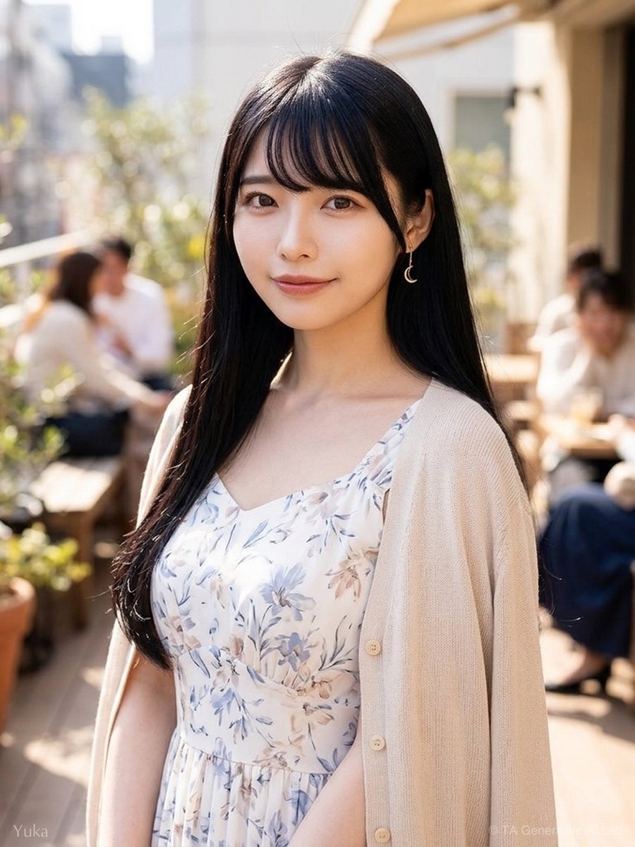 ta_genai_lab's tweet photo. 水曜おはよう🌸
週の折り返し。花柄ワンピにカーデを羽織って。
涼しげな水色で、気分から爽やかに。
あと半分、無理せずいこう。

#AI画像生成 #AI美女 #AIアート #yuka https://t.co/pSnZAQORDr