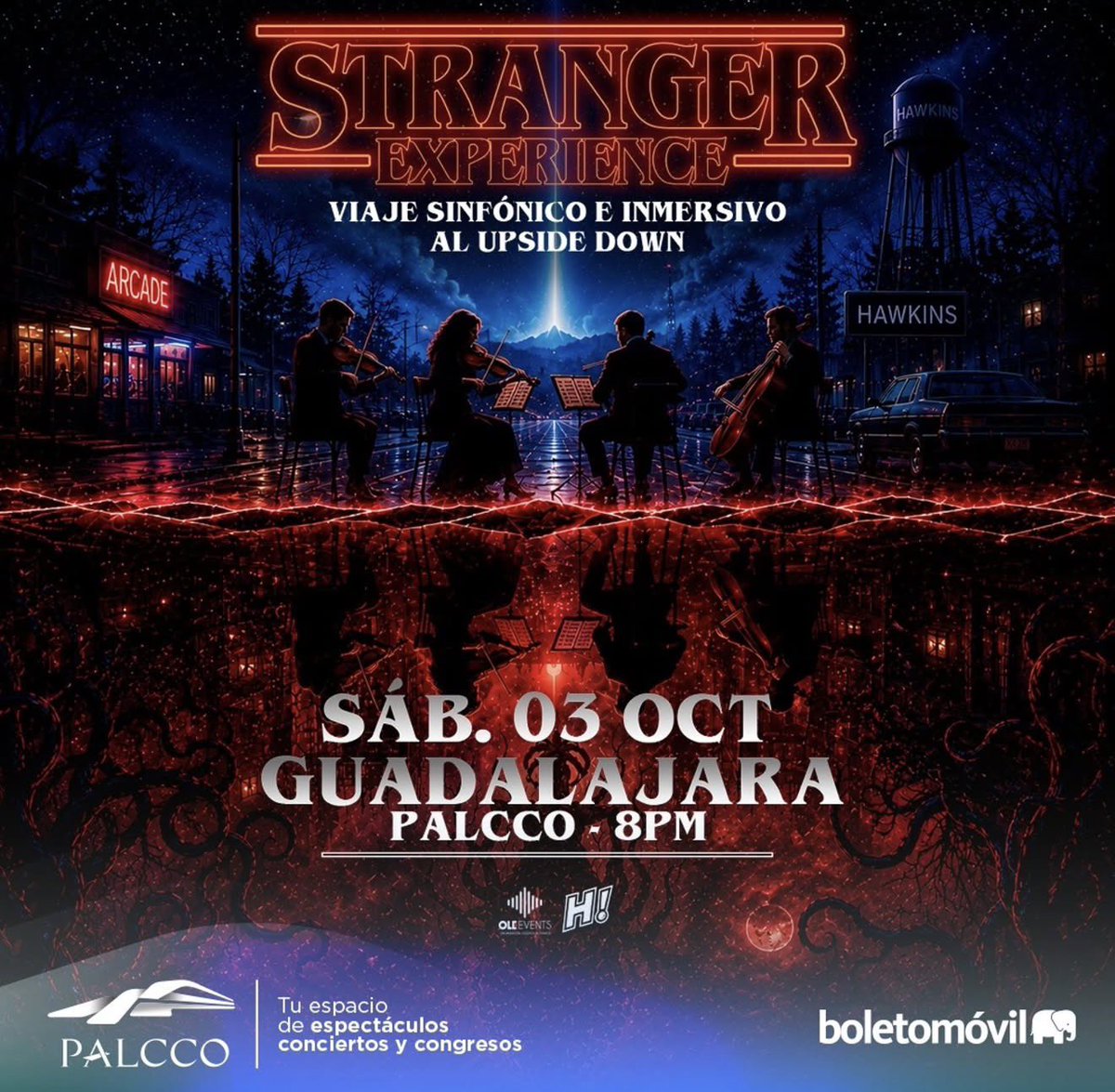 GdlTiempo's tweet photo. #StrangerExperience llega a #Guadalajara este 03 de octubre a @palccogdl
Vive un viaje inmersivo y sinfónico al #upsidedown
Accesos en @boletomovil https://t.co/QI2Iz8vk6t