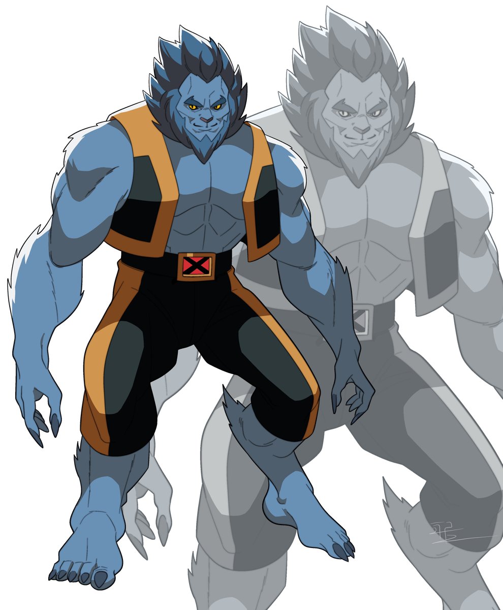 IRR2_PRO's tweet photo. Mr. McCoy

#xmen #xmen97 #beast #fanart #characterdesign https://t.co/lS7N0frEQ9