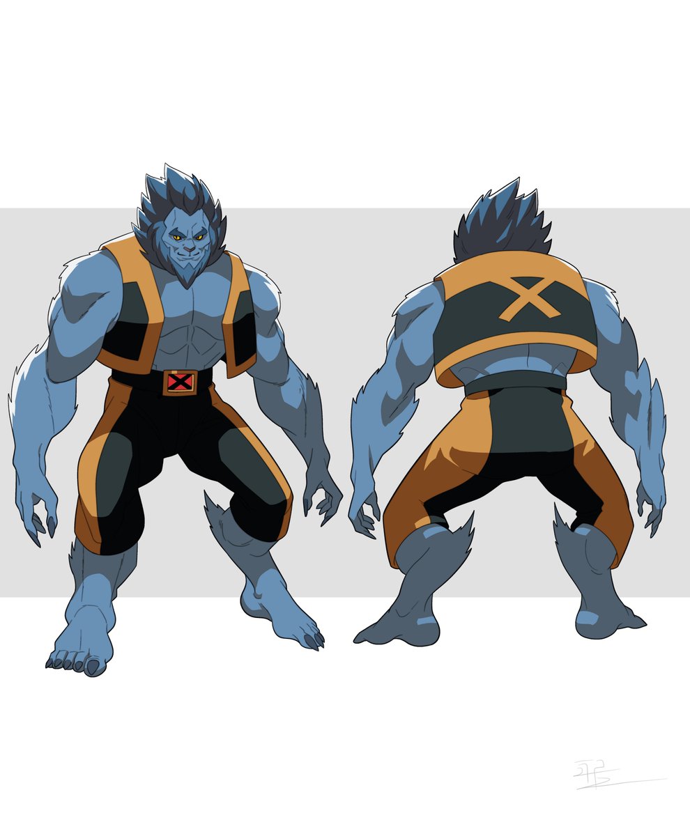 IRR2_PRO's tweet photo. Mr. McCoy

#xmen #xmen97 #beast #fanart #characterdesign https://t.co/lS7N0frEQ9