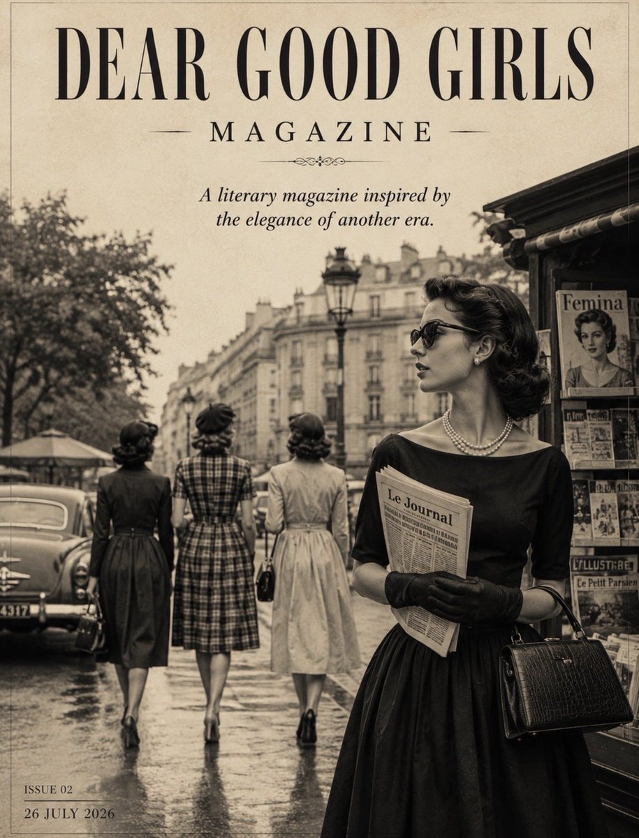 Eclipsora's tweet photo. Dear Good Girls is an independent literary magazine and book project created by author M. Dangi.

A creative space and digital home for reflective writing, original art, philosophy, and literature exploring the inner life.

#DearGoodGirls #LiteraryMagazine #MDangi https://t.co/mONqPeVqZY
