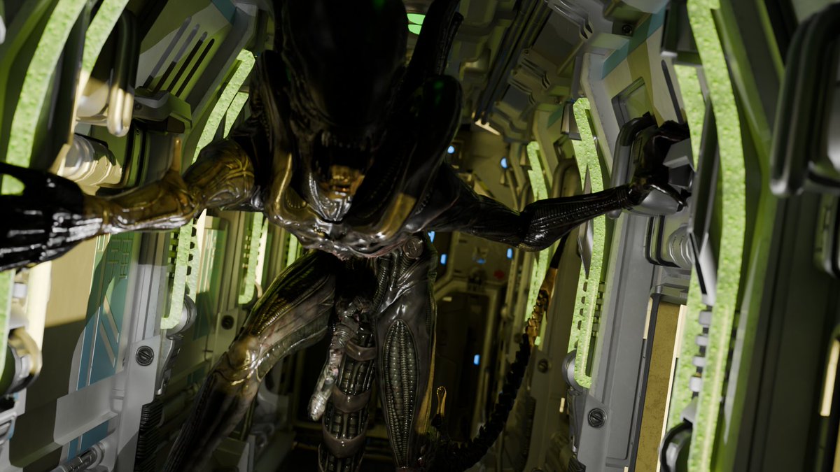 BigPikminLiker's tweet photo. Got bored 2 days into Blender and started making xenomorph porn instead #3dart #xenomorph https://t.co/Yooj0lQF7o
