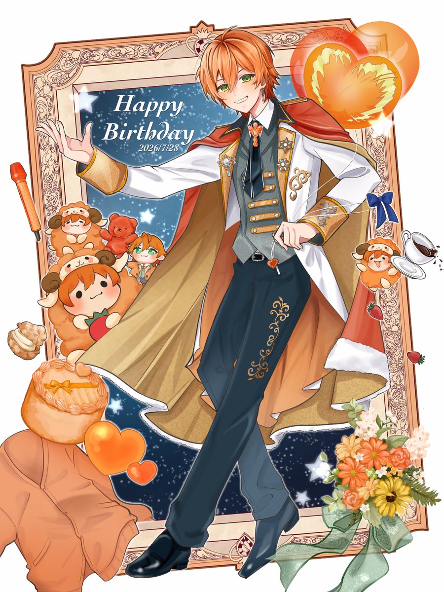 hakusan_takosan's tweet photo. ジェルくんお誕生日おめでとうございます！！
ジェルくんが笑顔あふれる一年になりますように🧡

#ジェルくん誕生祭2026
#ジェルぎゃらりー https://t.co/2saifFcmxt