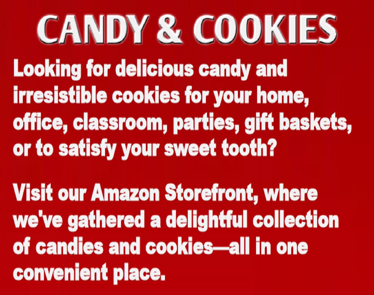 DBE_Community's tweet photo. Delicious candy and cookies
https://t.co/UH3fss7Sbe
@followers @highlight #share #WritingCommunity #socialmedia #authorscommunity #writerslift #writersoftwitter #books #Everyone #BookTwitter
#Candy #Cookies #AmazonStorefront #GiftIdeas https://t.co/imjsNjoOE3