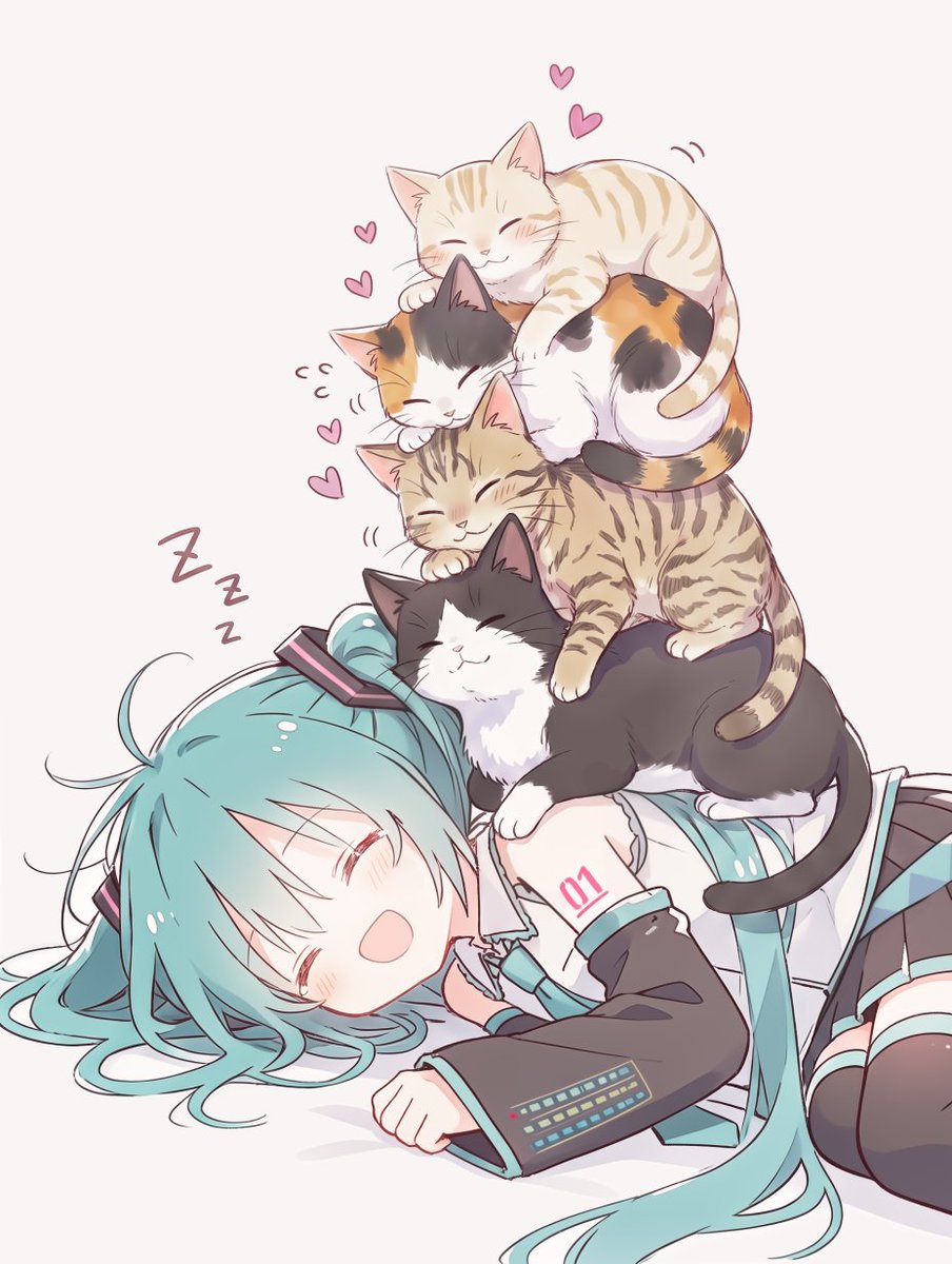 mirute3939's tweet photo. Tower full cats♥️🐾🌞
#初音ミク https://t.co/y588rRYBzT