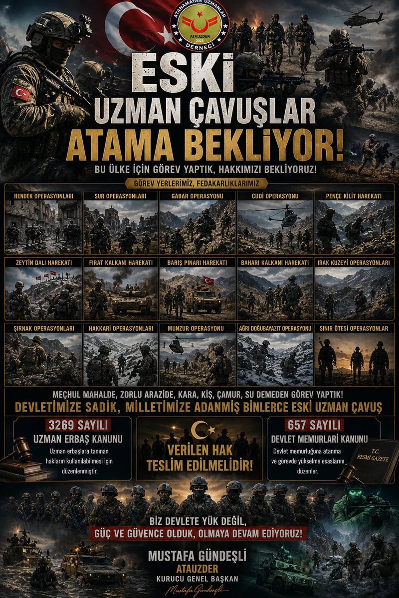 acemre_'s tweet photo. @gundes_46 KOPAN HAYATLAR!
Kopan Hayatlar için merkezi atama şart! 🇹🇷
@RTErdogan
@_cevdetyilmaz
@mustafaciftcitr
@TC_icisleri
@YasarGulermsb
@tcsavunma
@hulusiakarmedya
@suleymansoylu
#eskiuzmançavuşlar
Mustafa Gündeşli https://t.co/2NI7j4s2eC