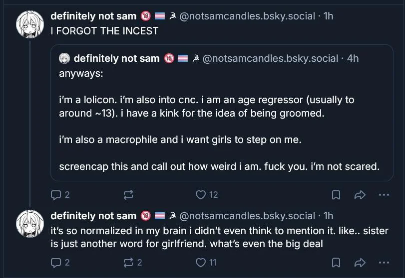 LordYoshiZ's tweet photo. AHAHAH Holy shit this woman's bluesky holy shit shes actually just straight up deranged https://t.co/A8QvAVcWk7