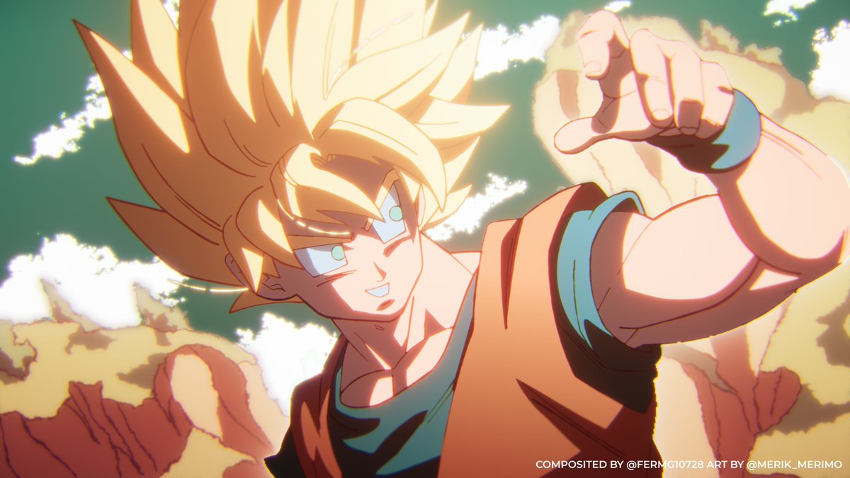 FerMg10728's tweet photo. Goku SSJ composition
#dragonball #Goku #Dbs #ドラゴンボール #compositing #AE https://t.co/OIofik9Byb