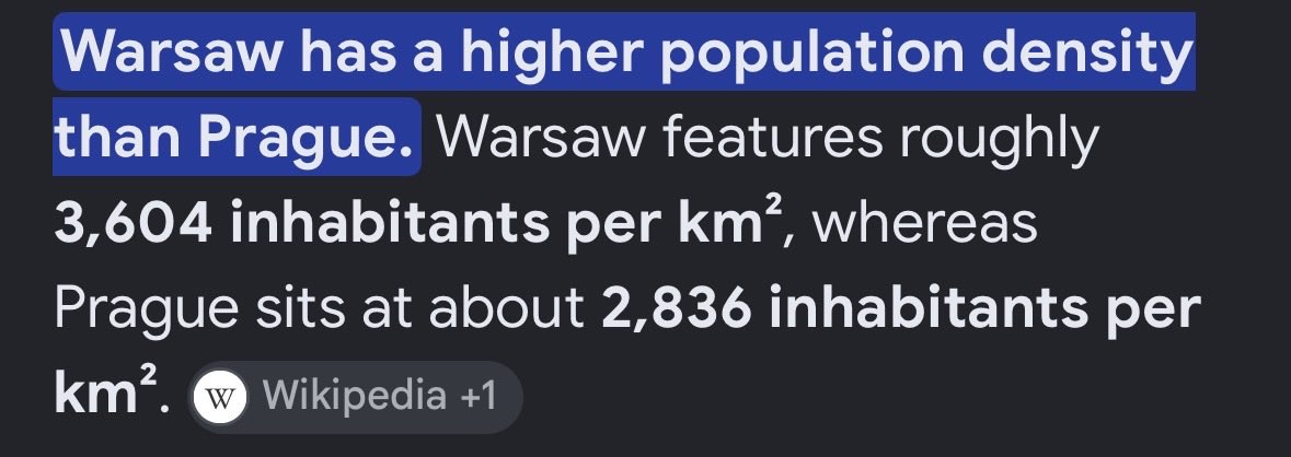 TNovosad's tweet photo. @dominik_hais Je třeba si taky přiznat že mělo Polsko tak trochu štěstí v neštěstí, když bylo vybombeno za WW2. Takže tam teď neřvou památkáři a staví se tam do výšky. https://t.co/nmCr7PO1BK