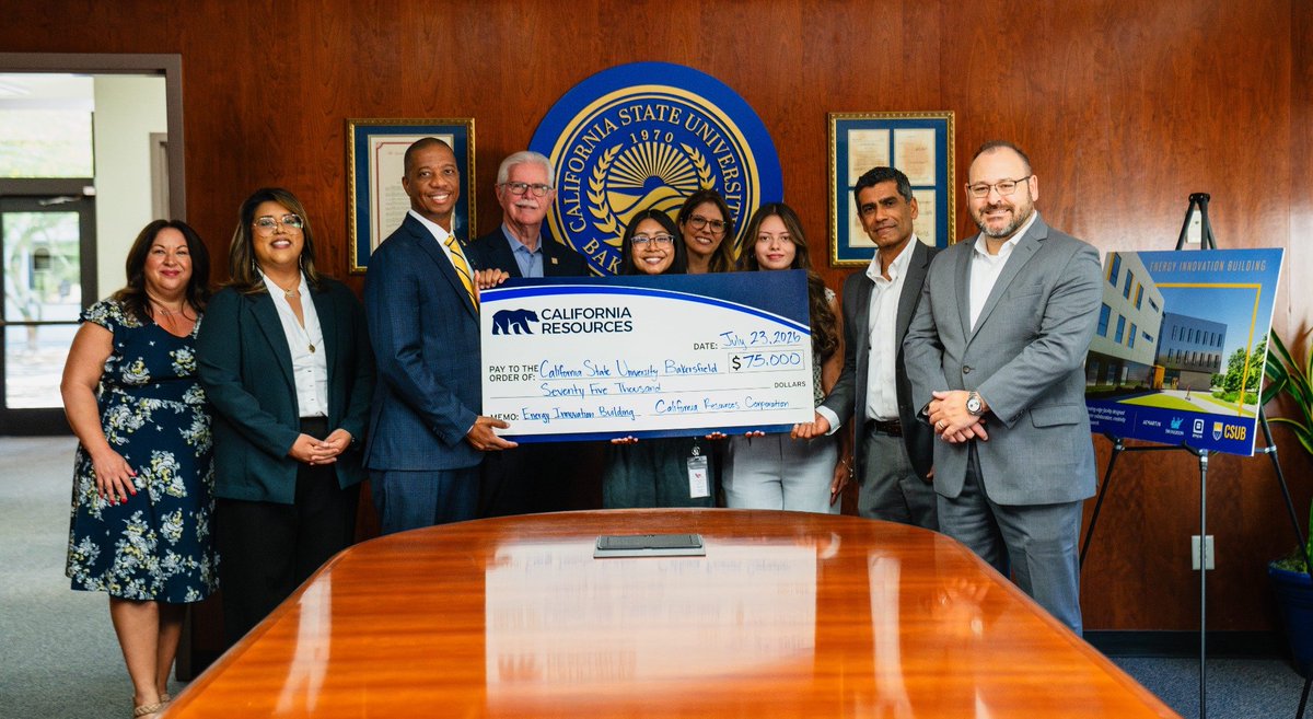 CAResourcesCorp's tweet photo. More opportunities for students today can help build a stronger energy workforce for tomorrow. CRC’s $75,000 contribution to @CSUBakersfield's  Energy Innovation Building will support hands-on learning, research and collaboration that connect students with real-world career pathways in Kern County and across California.

Learn more: https://t.co/7NywJ226eQ