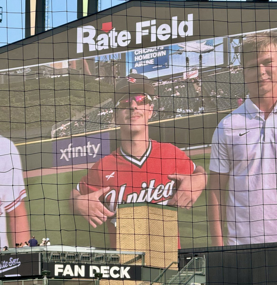 baseballstorm1's tweet photo. Chance Stewart and Ian Leffler were selected to the 1A All-State Team. Today, they were introduced on the field at the Chicago White Sox game! Great job, fellas! https://t.co/QbF6c0VBBS