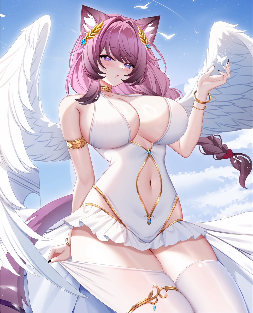 DarlingMori_'s tweet photo. Angel or Devil? What side do you choose? 🖤

Art: Cheese Art Studio &amp; sunecdohe https://t.co/xZnQMjd3w7