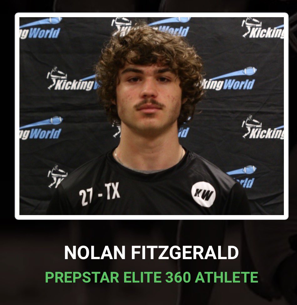 Prep2Play's tweet photo. 🚨Prospect Spotlight🚨 PrepStar Elite 360 ‘27 K/P @NolanFitz2027 | Heritage HS
📏5’11” 160
🎓3.7 GPA 
🦵55 Yard FG Range 💥
Verified Profile &amp; 🎥: https://t.co/Nxhxr9S30E
✅OFFERS: Wake Em Up💥 https://t.co/vgYDooljwr