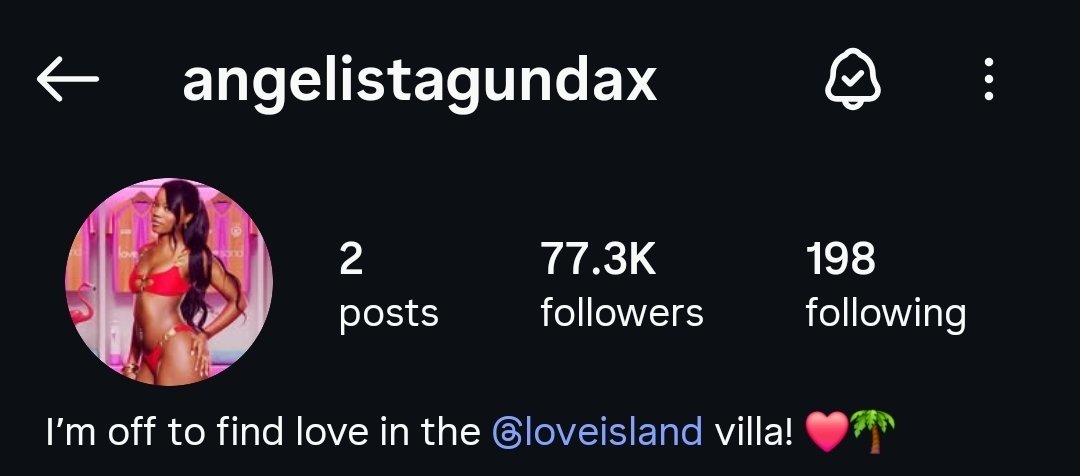 AngieeBase's tweet photo. Angelista has officially changed her name from angiex._ to angelistagundax on instagram https://t.co/DskuHi5Qxp