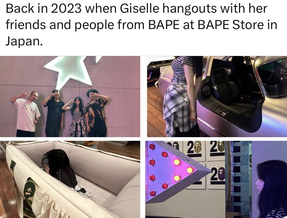 gslakgae's tweet photo. giselle rlly just be doing ALL the networking https://t.co/APKBmkSR87