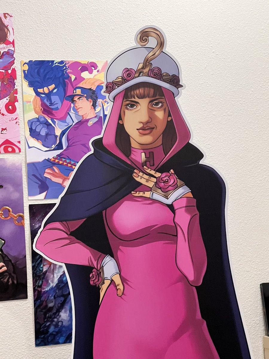 ourplerequiem's tweet photo. VOTE ME FOR HOLY KIRA!!!! (Me admiring my cardboard cutout of her) https://t.co/YoZxxJax3c
