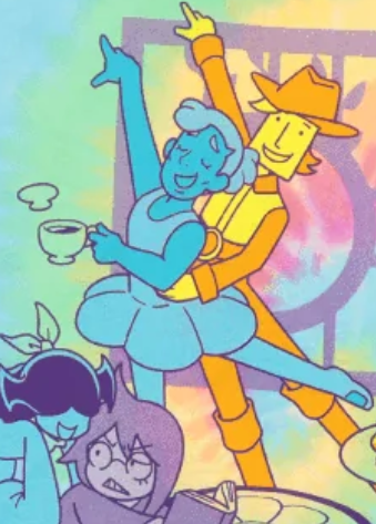 Tainted_TheLost's tweet photo. should we really be taking these art pieces as a guide for what some designs are, cause look at blues hair https://t.co/lBGs6BdPld