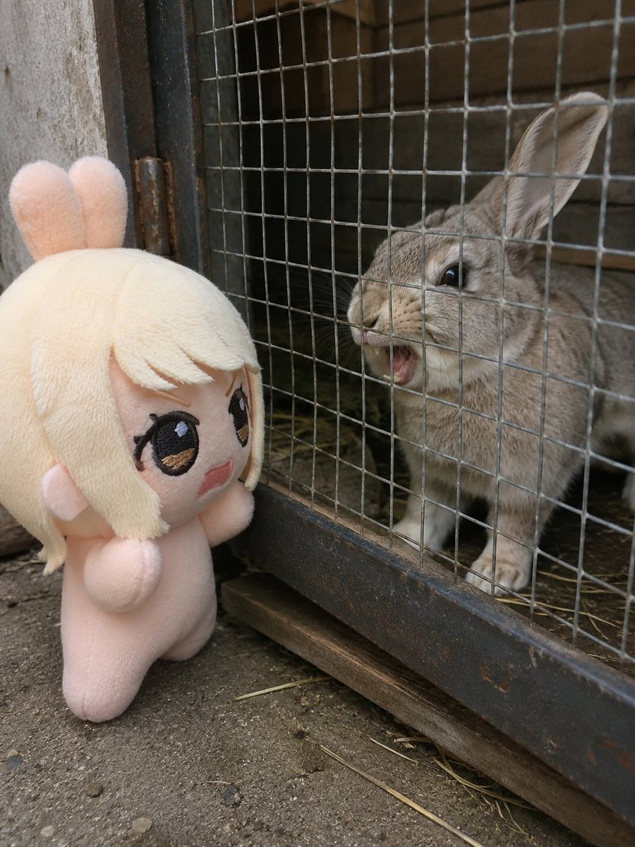KotokotoGyaku's tweet photo. 「ナー！！！うさみみわ、ナーのとっけんだナーーー！！おまえ、かわいくないナーー！！！」

🐰ぎーーー！！！ぎーーー！💢

🙅うるせぇ、ウサギを怒らせるな、可愛くねぇのはお前だ！

グシャッ！！！

「なぎゅ…！！！」 https://t.co/RL0ok3NMqq