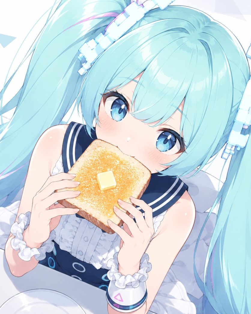 momococo115's tweet photo. 落書き #初音ミク #ブルアカ https://t.co/bl8PMyifsk
