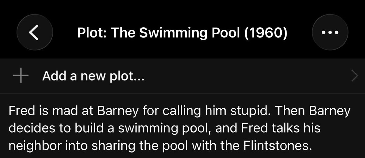 WyattDuncan's tweet photo. one of my favorite pastimes is reading the plot to season 1 episodes of The Flintstones and comparing them to the plot of season 6 episodes https://t.co/ZnkpsBeA85
