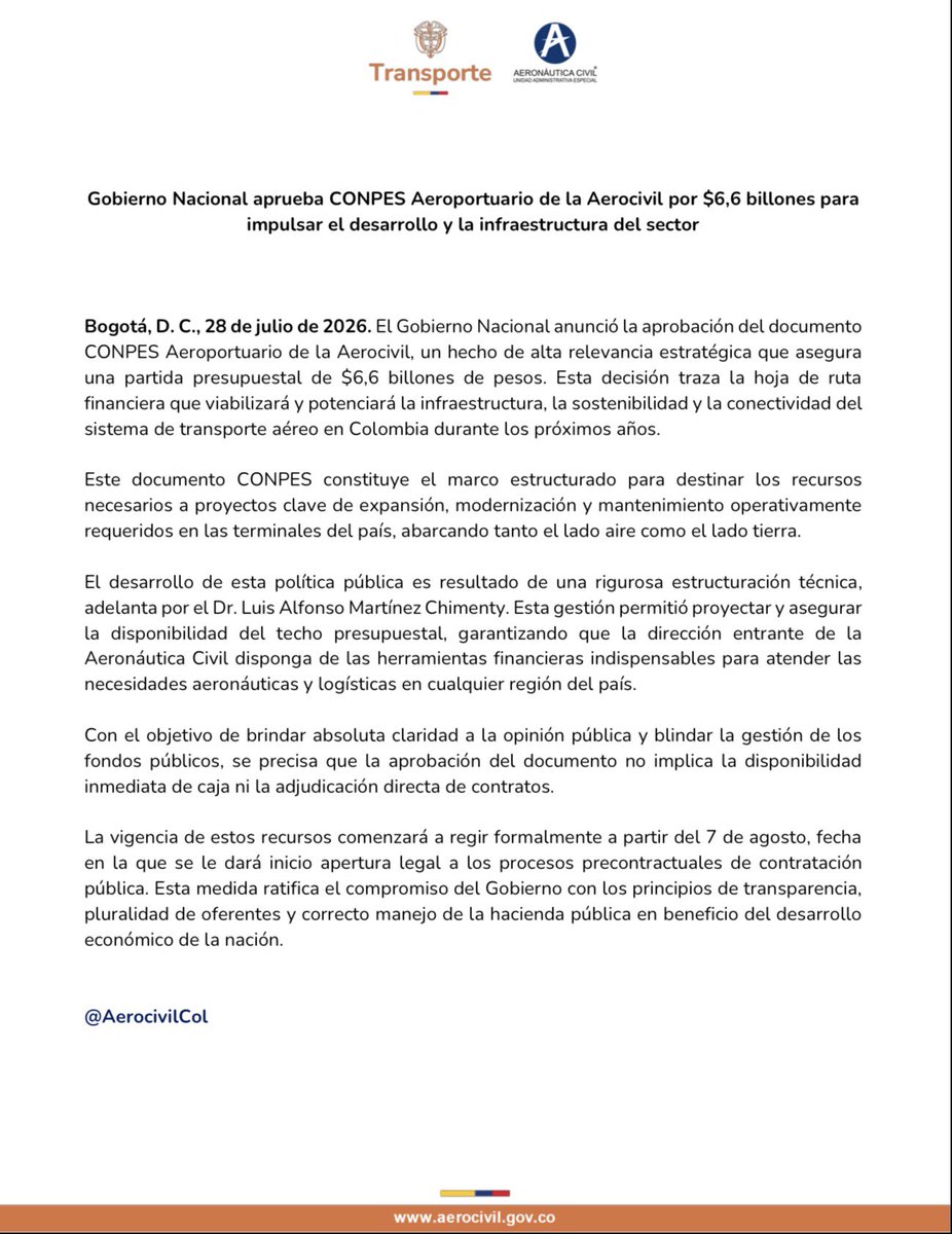 Aeronáutica Civil tweet media