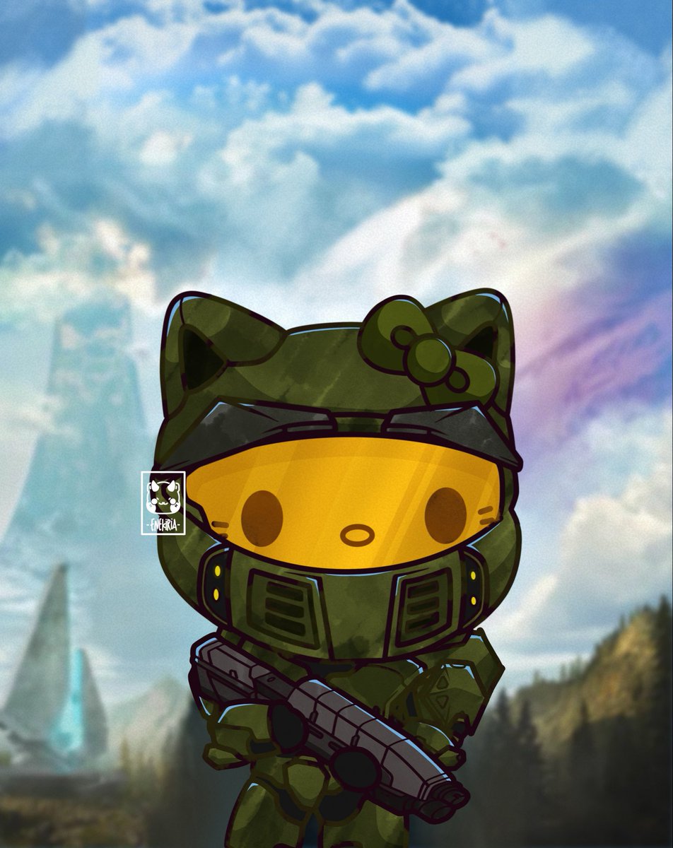 EneKiria's tweet photo. Happy Halo CE launch day
.
Crossover Sanrio x Halo
No hate pls https://t.co/HFPLr7RJol