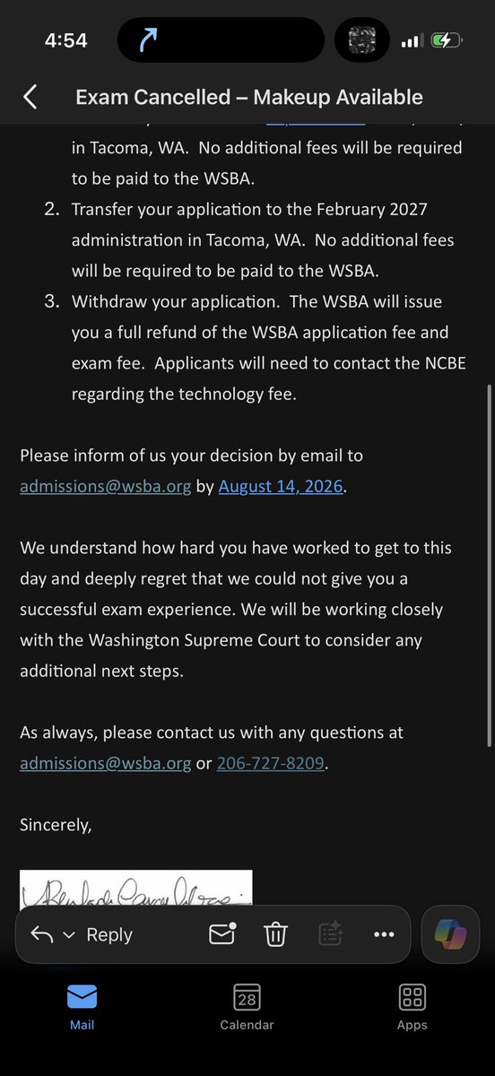 AdrianTirtu's tweet photo. Update from the WSBA 
@BarExamTutor https://t.co/1RLVpEGyIe