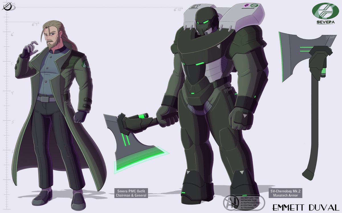 ijsdiaz93's tweet photo. Emmett Duval, a PMC general with an experimental exo-suit built to combat magi. #oc https://t.co/0JLLewvpMr