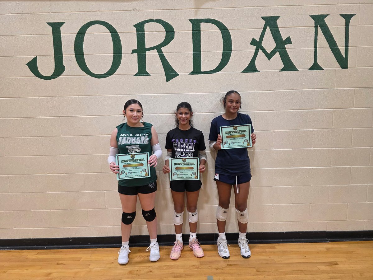 LadyJags1's tweet photo. Day 2 of Basketball and Volleyball Camp complete.  Superstars 🤩 @Warren_GBB @EWVB @JordanNISD @NISDJordanMag https://t.co/T8440C4U7s