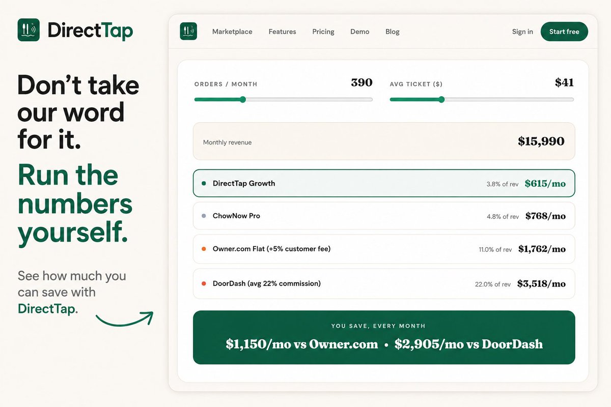 DirectTapAi's tweet photo. Don't take our word for the savings — run your own numbers. Our homepage calculator shows what you're paying in commissions today vs. a flat DirectTap plan. Real example below. 
Try it: https://t.co/rGQ0t4QfKH https://t.co/U8cassc9U5