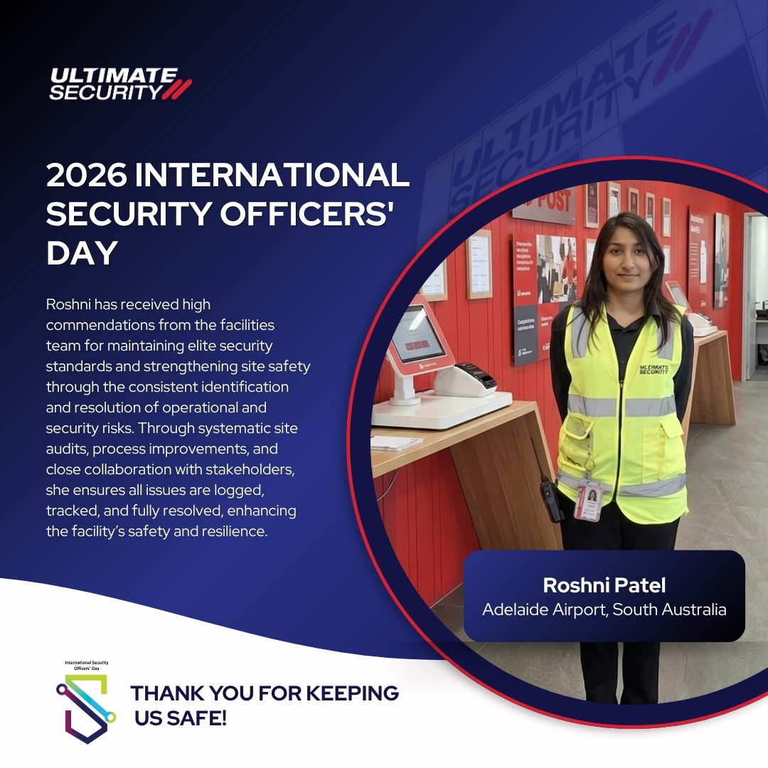 asial_au's tweet photo. Meet Roshni Patel from Ultimate Security, at Adelaide Airport, South Australia - spotlight Security Officer in celebration of #InternationalSecurityOfficersDay.
Thank you for keeping us safe!
#ISOD #ThankYouSecurityOfficers #ASIAL #ASIALMember #Security #SecurityIndustry https://t.co/RK2KZScznb