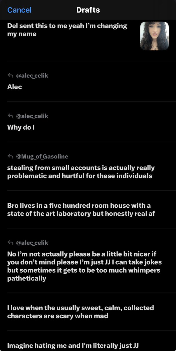 alec_celik's tweet photo. Welcome back to another riveting round of #mydrafts https://t.co/sLCSj5B20S
