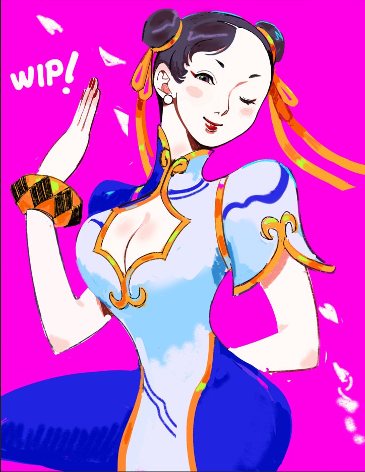REDZ_the_ARTIST's tweet photo. Lil preview of Chun Li! 💙💛

#Streetfighter６ #スト6 #Capcom https://t.co/yc92Cj3gSR