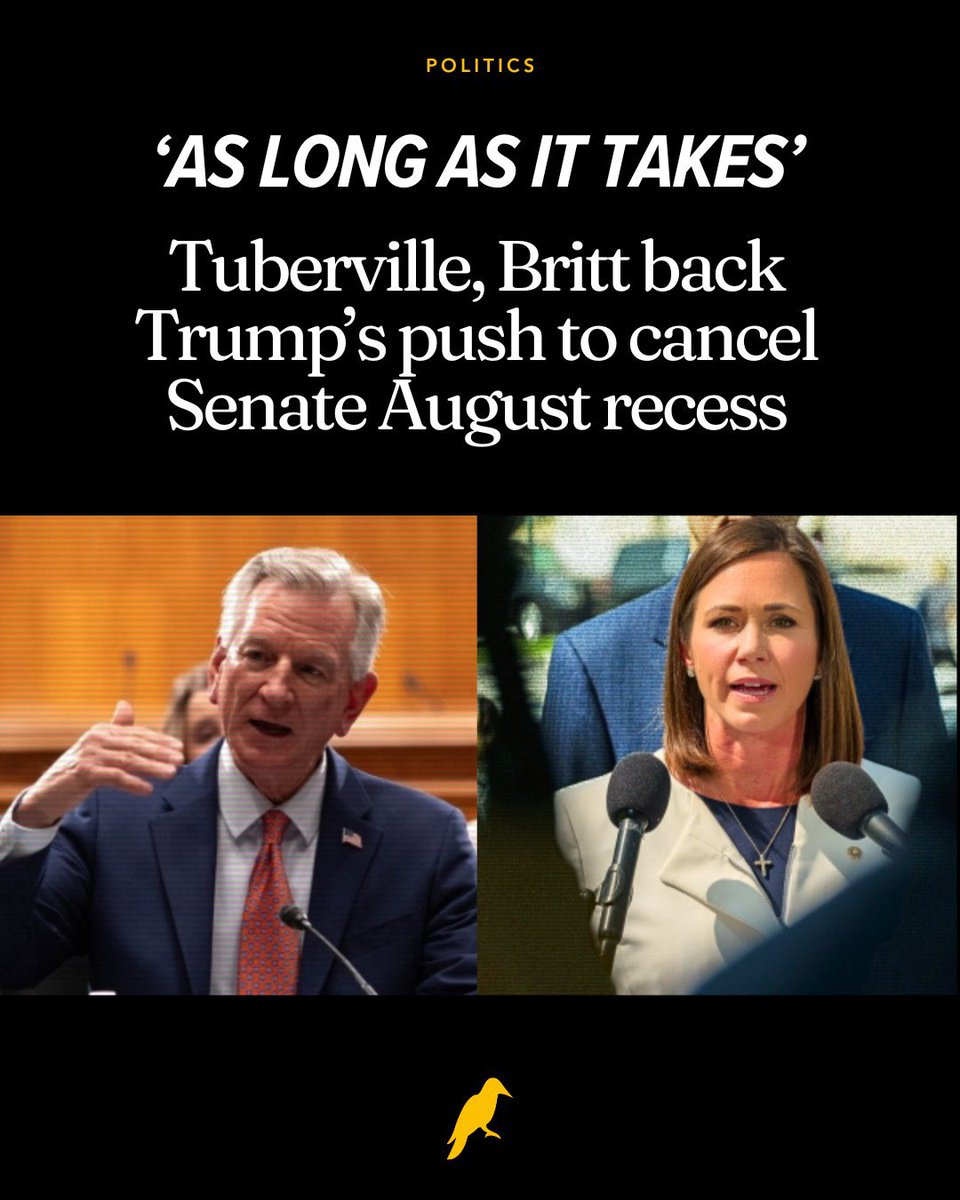 _deluxe_pepe_'s tweet photo. BREAKING 

Senator Katie Britt (R-AL) is on board with remaining in DC through August recess 

in order to pass the SAVE America Act. 

Thank you, @SenKatieBritt. https://t.co/AZP5ETN39A