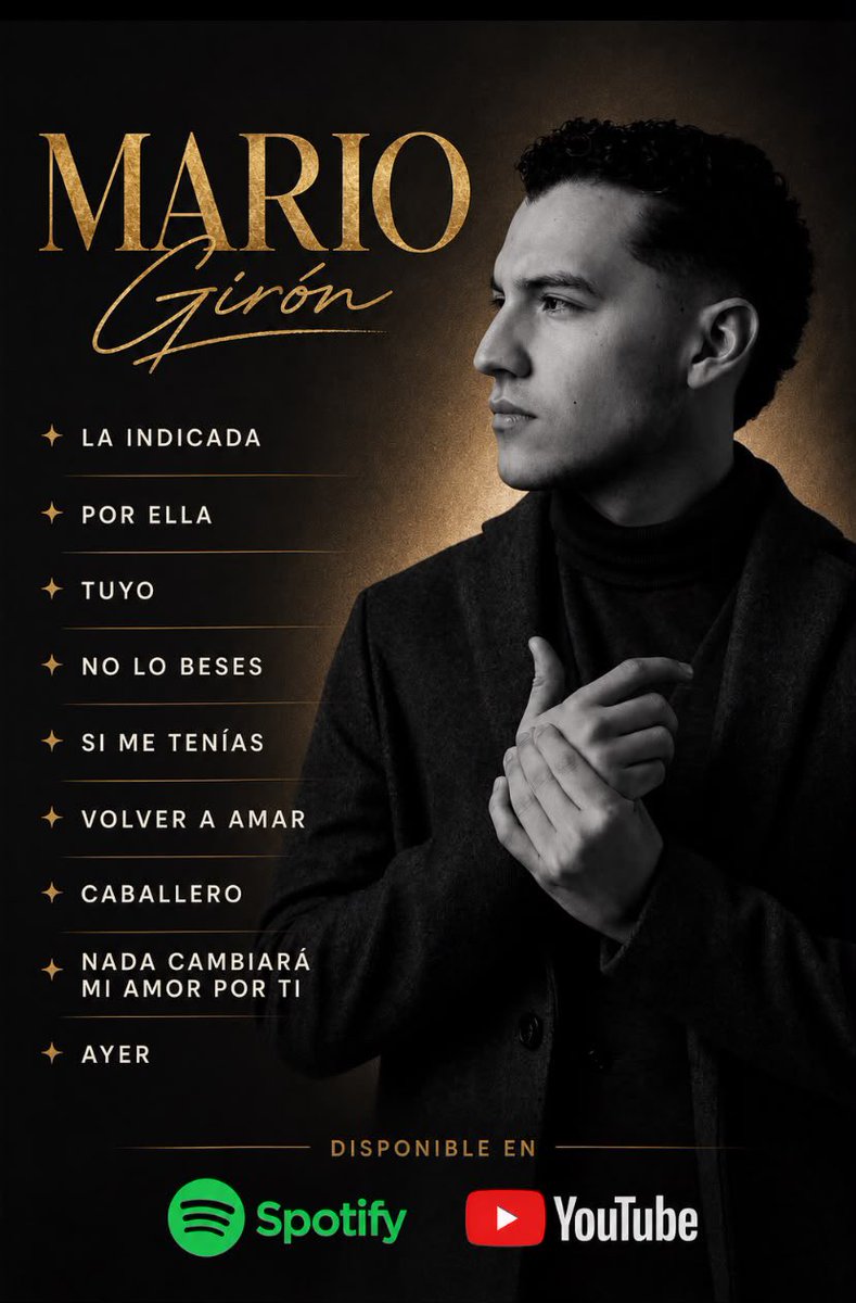 marlenixmg's tweet photo. Buenas noches gente bonita ✨que tengan una bonita noche 🫶🏻

Invitarlos a seguir dándole mucho amor a la música de este hermoso 🎶

Cada reproducción cuenta y cada vez que escuchamos sus canciones estamos apoyando su sueño y ayudando a que su música llegue a más personas 💕

¡Juntos podemos lograrlo!🎶🎙️