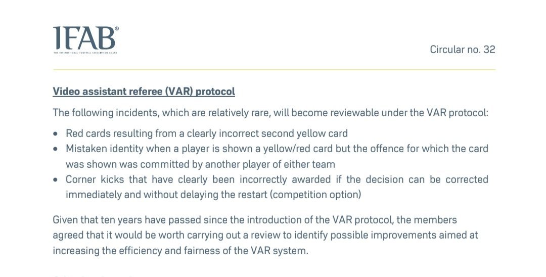 renzum1's tweet photo. IFAB bilang mau masukin soal mistaken identity krn diving ke circular no.32 soal VAR karena liat kejadian di Piala Dunia.

Nah sama media dan mas Ainur ini diplintir jadi

"IFAB ngaku salah..."

Nah tebak brp banyak org kecele krn plintiran ini.

Jurnalis olahraga btw... https://t.co/G7Ixb2p05I