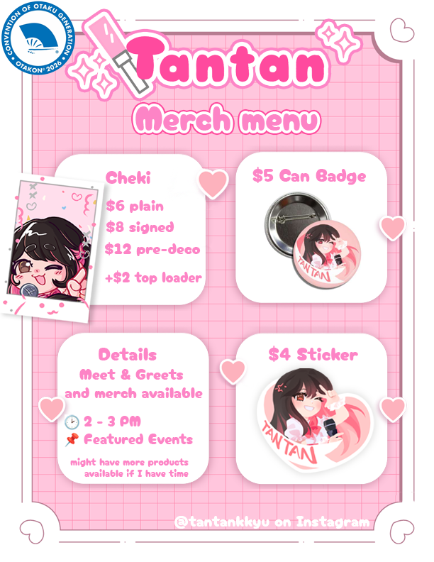 Tantan_MooTuber's tweet photo. TANTAN IDOL DEBUT @ OTAKON (yes, this is real??)
🗓️Friday July 31
🕛12:00 PM
📌Otakon, Featured Events area

💸Selling cheki and merch during the Meet&amp;Greet session at 2 - 3 PM
 (Digital payments via QR codes and links provided only)

I'm so scared im getting dry mouth alrdy LOL https://t.co/ZFb1gUspXv