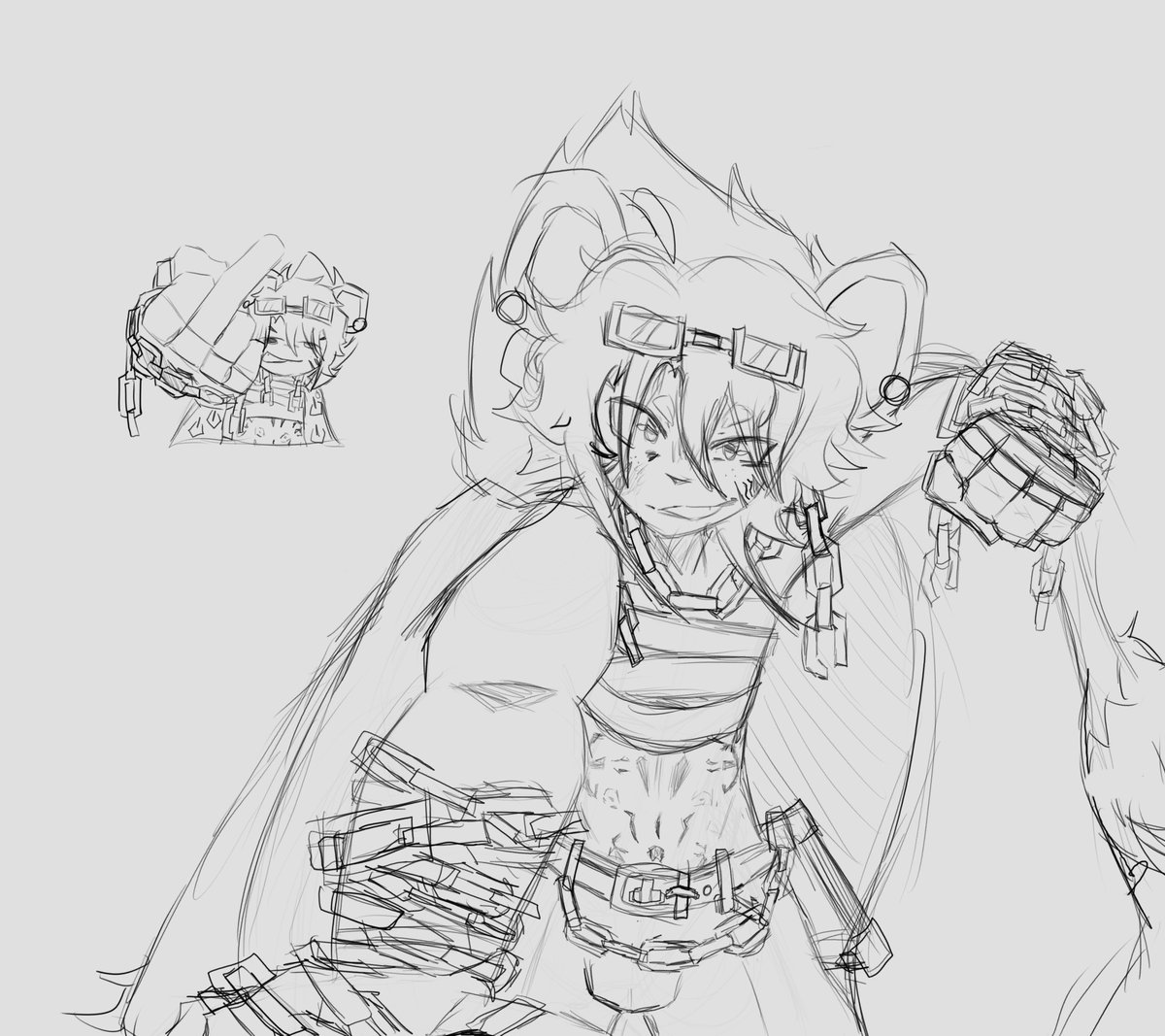 Mintoshaku's tweet photo. Big Brother of the Middle Minto 4/30/26 -> 7/6/26
#limbus_company #drawing https://t.co/scTFdwe8DT