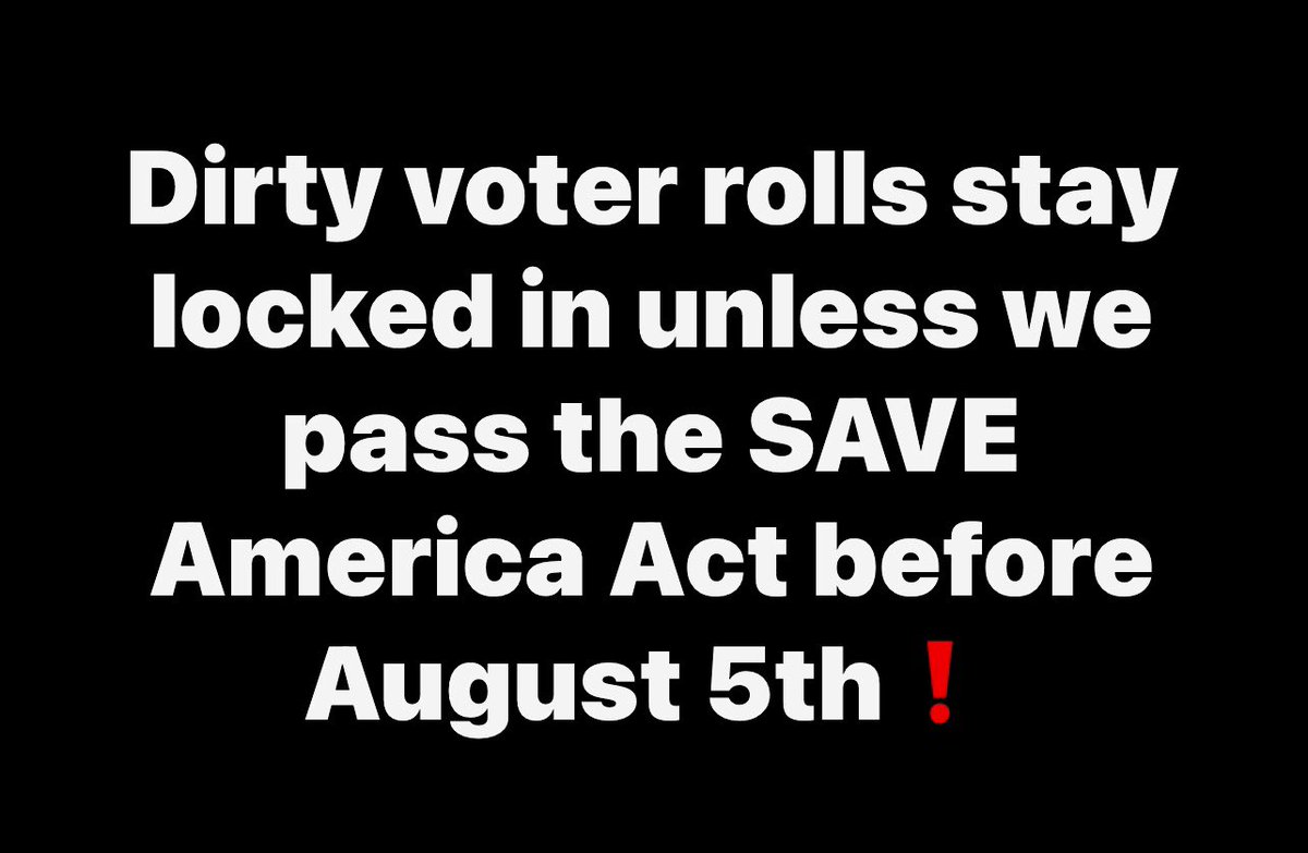 donthompson1776's tweet photo. 🚨 We must pass the SAVE America Act before August 5th deadline,Once the 90-day quiet period begins, states can’t clean voter rolls until after the election.Non-citizens, dead voters, &amp; duplicate registrations stay on the books. You’re being played if you don’t understand timing. https://t.co/DiKj1hNLcz