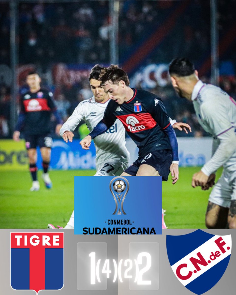 LaDylaT2025's tweet photo. 🐯⏰ EL MATADOR SUFRIÓ MAS DE LA CUENTA PERO RESISTIÓ Y AVANZÓ A LOS OCTAVOS ANTE EL BOLSO
⚽ Maximiliano Gómez🇺🇾 y Maximiliano Silvera🇺🇾 buscaban el milagro que no se dió. Santiago López lo sentenció en el final.
⏩ Ahora #Tigre se enfrentará a #Torque en Octavos. https://t.co/tqfDY4PhxB