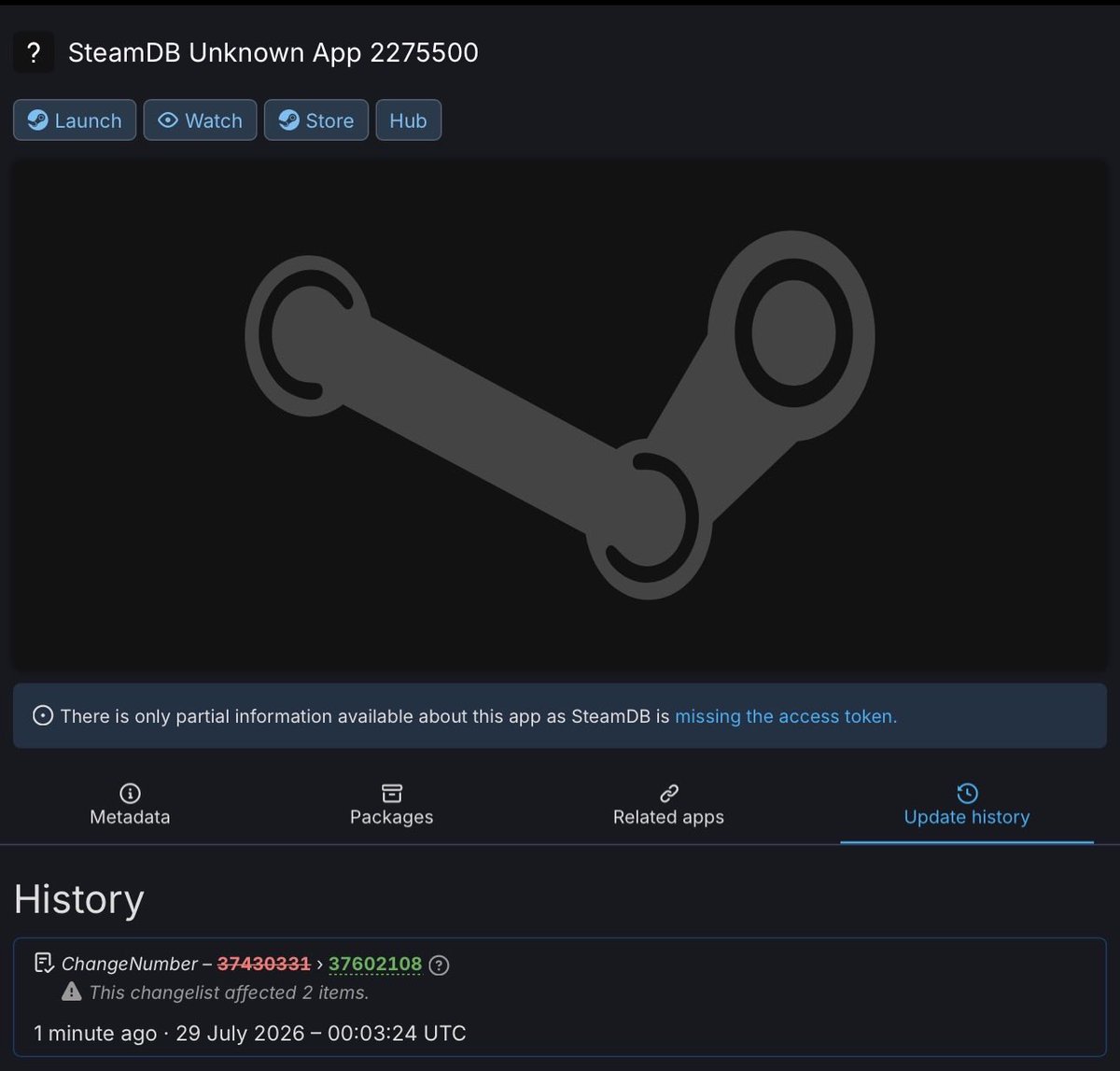 cs2news's tweet photo. 🚨CS2 APP UPDATE HAS BEEN DETECTED.

What would an anti-cheat update look like?🚫 https://t.co/PDfoZMKQ0n