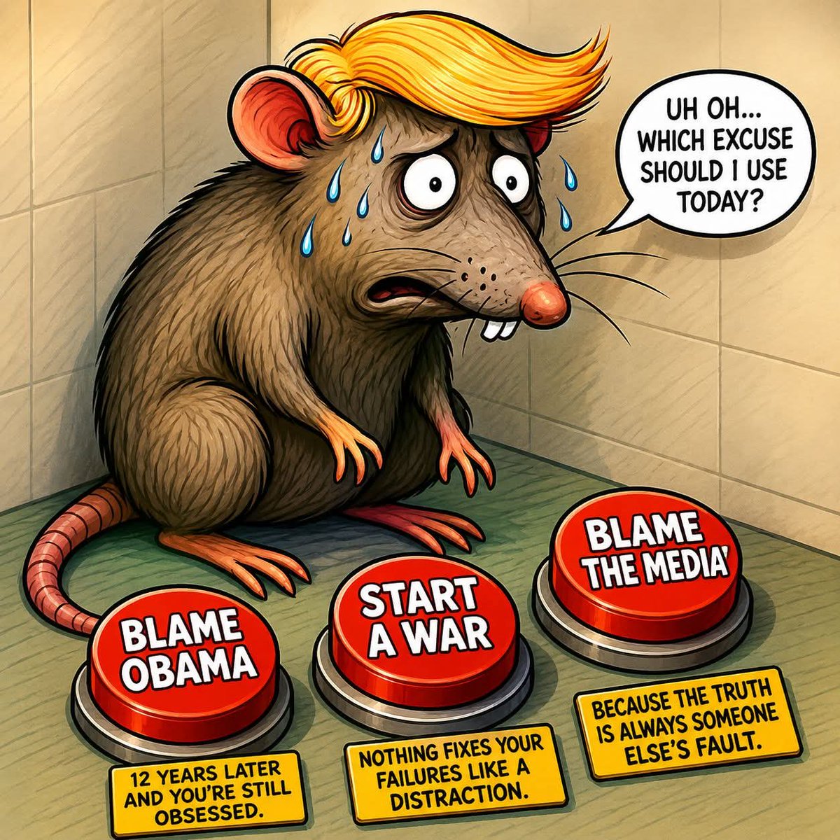 Strummer2323's tweet photo. #MAGA
#maga
#TrappedRat
#InACorner https://t.co/lAMHM10vY8