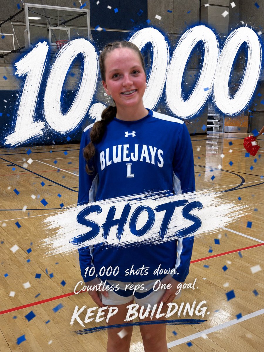 LayneDryer2030's tweet photo. My summer goal of 10,000 shots is accomplished! Proud of all the hard work I put in and it felt great seeing it translate on the court this season! Looking forward to keep building on it. 

@LHSLadyJaysBB https://t.co/5Gu052iGj8