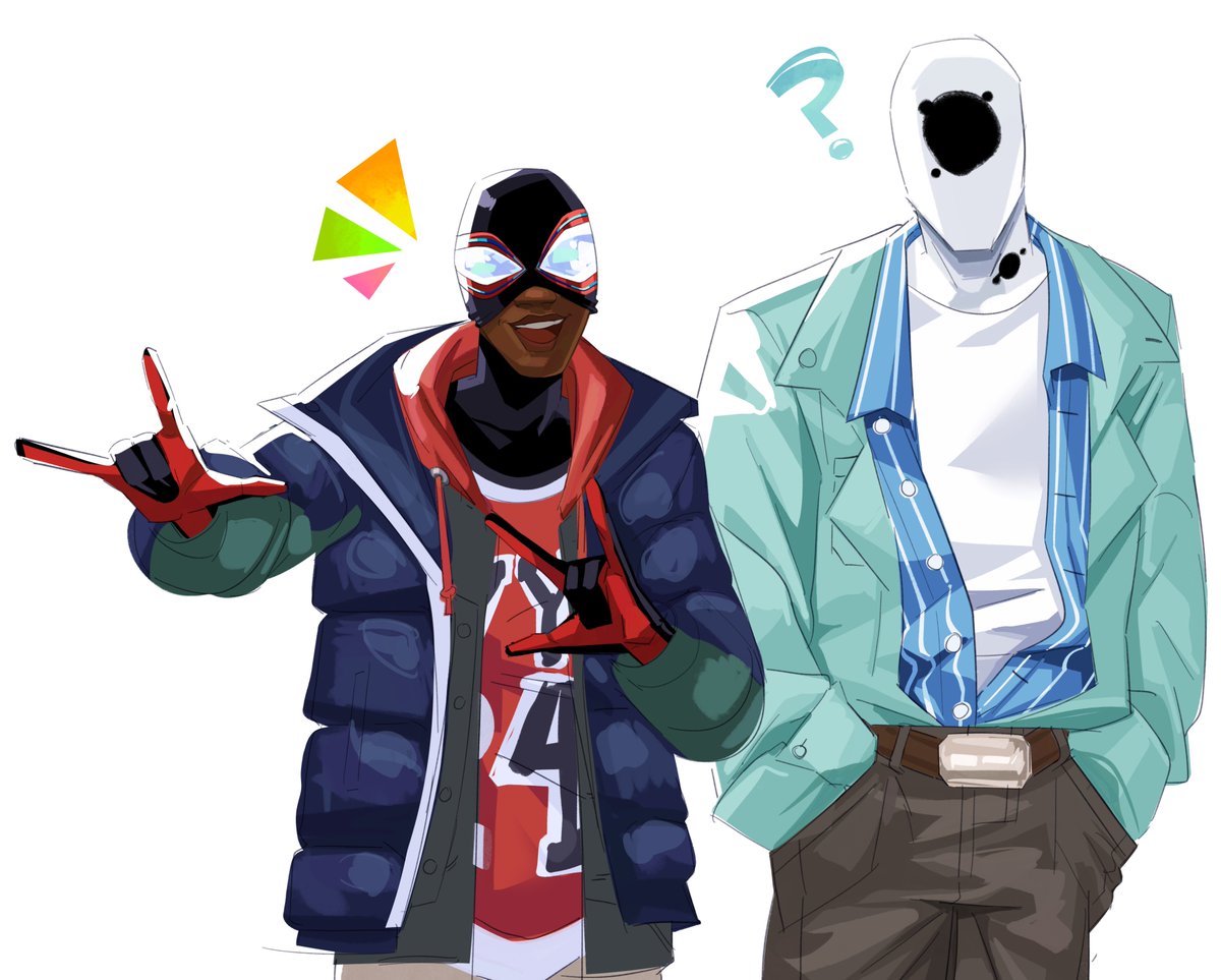 stitchedspider's tweet photo. Drawing The Spot every day until Beyond The Spider-Verse releases - Day 1044 https://t.co/mofJvgCT5x