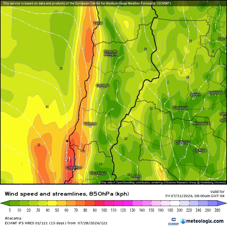 davidurra7's tweet photo. Aviso, para el norte Grande.

Se esperan probables Lloviznas, lluvia ligera  entre el tramo Costero de Tarapacá - Antofagasta el día jueves al viernes  debido a Jet advectivo de bajo nivel y aumento espesor de los estratocumulos. 

Además esperan viento en algunos sectores con posibles tormentas de polvo al interior.

No descarto que Antofagasta y cercanías logren acumular un par de milímetros