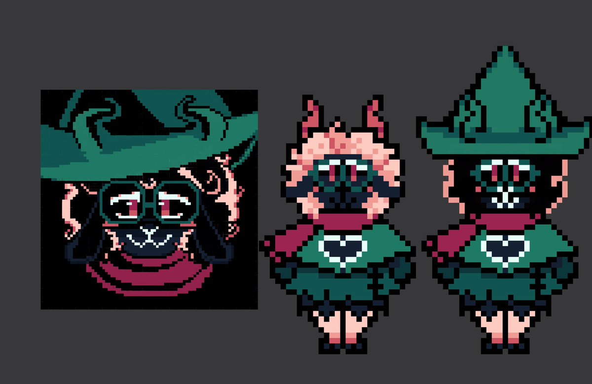 auminiii's tweet photo. Bunch of sprite edits I did for fun :))
#deltarune #utdr https://t.co/5PxWeRRTih