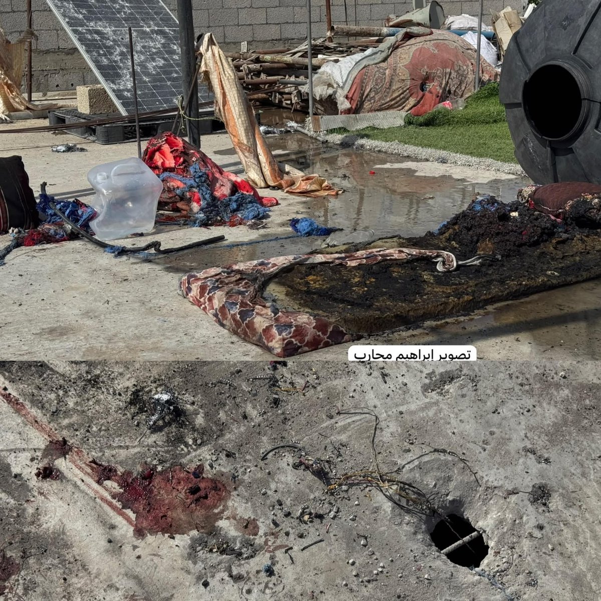 noorharaz's tweet photo. Photos of the bombing of the Abu al-Rish family's house in the southern Baraq neighborhood, west of Khan Younis city, which resulted in the martyrdom of two people. #FREEPALESTİNE #SaveGazaChildren #IsraelisGenocidalState #PalestineWillBeFree https://t.co/1NTXRUrXVM