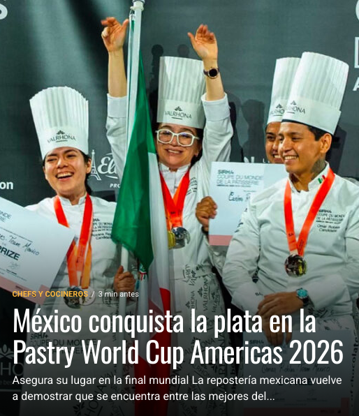 gastromakers's tweet photo. Leer post: https://t.co/QjA0maOIZo
La repostería mexicana vuelve a demostrar que se encuentra entre las mejores del continente. Obtuvo la medalla de plata en la Pastry World Cup Americas 2026 #PastryWorldCupAmericas2026 #México #Pasteleros #gastronomía  #noticias #gastromakers https://t.co/vSDWf3ECYK